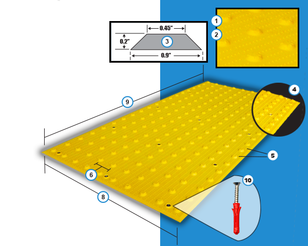 Alert-Tile Surface Applied Detectable Warnings